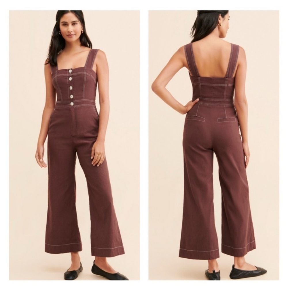 Anthropologie The Portside Colette Jumpsuit by Maeve